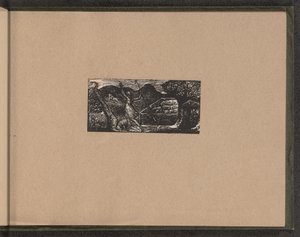الراعي يطارد الذئب ، 1821. بواسطة وليام بليك