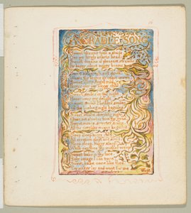 أغاني البراءة والخبرة: أغنية مهد ، كاليفورنيا. 1825. بواسطة وليام بليك