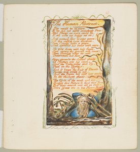 أغاني البراءة والخبرة: الملخص البشري ، كاليفورنيا. 1825. بواسطة وليام بليك