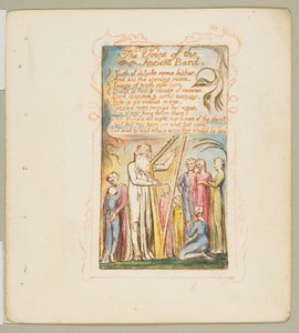 أغاني البراءة والخبرة: صوت الشاعر القديم ، كاليفورنيا. 1825. بواسطة وليام بليك