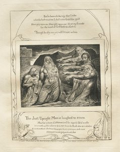 كتاب العمل: رر. 10 ، ضحك الرجل المستقيم على Scorn ، 1825. بواسطة وليام بليك