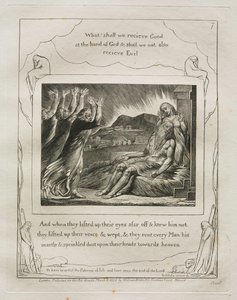 كتاب العمل: رر. 7 ، وعندما رفعوا أعينهم من بعيد ولم يعرفوه ... ، 1825. بواسطة وليام بليك