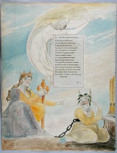 "The Progress of Poesy" ، تصميم 48 من "The Poems of Thomas Gray" بواسطة وليام بليك