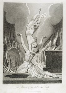 إعادة توحيد الروح والجسد ، pl.13 ، رسم توضيحي من "القبر ، قصيدة" بقلم ويليام بليك (1757-1827) ، محفورة لويجي شيافونيتي (1765-1810) ، 1808