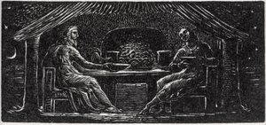 ثينوت وكولينيت سوب توثر ، توضيح من دكتور ثورنتون "The Pastorals of Virgil" بواسطة وليام بليك