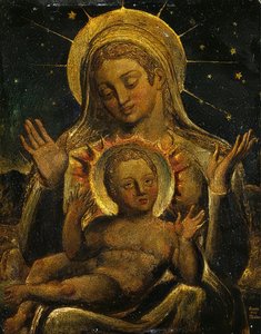 العذراء والطفل. - العذراء مع الطفل. 1825 بواسطة وليام بليك