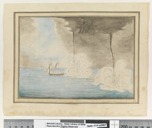 مقابل. ص. 290. `` ينبع ماء قبالة ساحل جاوة بالقرب من باتافا. 24 سبتمبر 1791. واكزامهيدت 1802 (ألوان مائية) بواسطة وليام برادلي