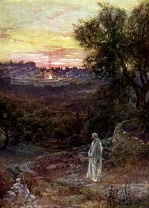 يسوع على جبل الزيتون - الكتاب المقدس