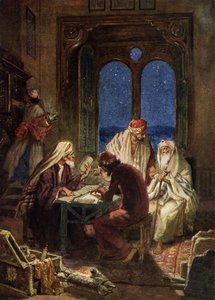 اليهود المتعلمون يكتبون مخطوطات الكتاب المقدس - الكتاب المقدس بواسطة ويليام براسي هول
