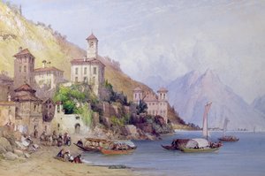 جرافيدونا ، بحيرة كومو ، 1895 بواسطة وليام كالو
