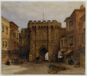 The Bar Gate ، ساوثهامبتون ، 1888 بواسطة وليام كالو