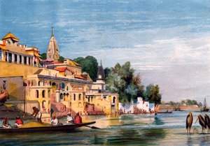 كاونبور على نهر الغانج ، الهند ، 1857. بواسطة وليام كاربنتر