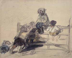 رسم للسعادة كملك ، القرن التاسع عشر (رسم) بواسطة وليام كولينز