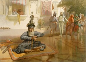 Akalis في الخزان المقدس ، Umritsar ، من الهند القديمة والحديثة ، 1867 بواسطة وليام كريميا سيمبسون