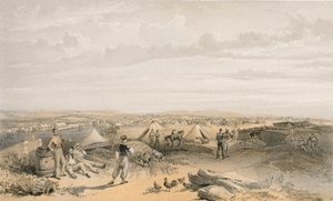 معسكر الفرقة الرابعة ، ١٥ يوليو ١٨٥٥ بواسطة وليام كريميا سيمبسون