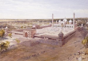 مسجد جامى ، دلهي ، 1864 بواسطة وليام كريميا سيمبسون