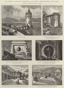 The Water Corporation Waterworks ، بحيرة Vyrnwy ، مونتغمريشاير ، شمال ويلز بواسطة وليام كريميا سيمبسون