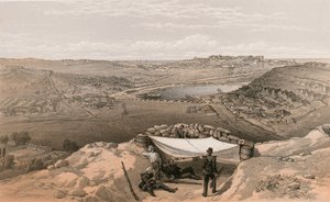 بطاريات المدينة أو التحصينات الداخلية لسيباستوبول ، 23 يونيو 1855 بواسطة وليام كريميا سيمبسون