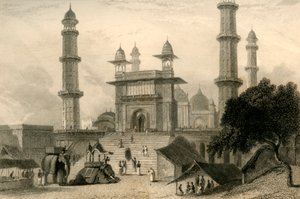 مسجد Mathura ، 1835. بواسطة وليام دانييل