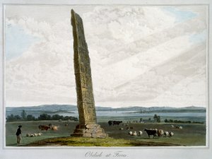 "Obelisk at Forres" ، موراي ، اسكتلندا ، ١٨٢١ بواسطة وليام دانييل