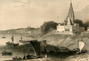 معبد برنار ، بيناريس ، 1835. بواسطة وليام دانييل