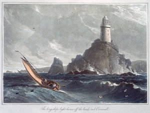 منارة Longships off the Lands End ، كورنوال ، ١٨١٤ بواسطة وليام دانييل