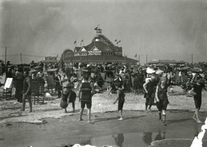 مشهد الشاطئ ، جزيرة كوني ، c.1910-21 بواسطة وليام ديفيس هاسلر