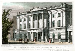 مؤسسة لندن ، Finsbury Circus ، لندن ، 1827.