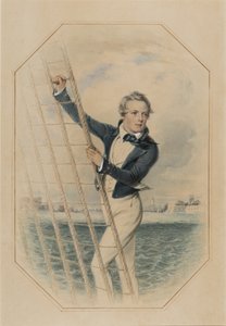آرثر ويليام أكلاند هود عمر 16 ، مايو 1840 (مرحاض ، غواش ولثة عربية على ورق) بواسطة وليام ديربي