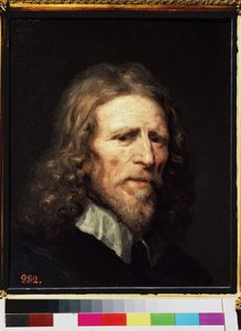 "" صورة لأبراهام فان دير دور (حوالي 1575/1580-1640) ، فنان هولندي "" لوحة رسمها ويليام دوبسون (حوالي 1610-1646) قبل 1640 ديم. 45x38 سم سانت بطرسبرغ ، متحف هيرميتاج بواسطة وليام دوبسون