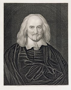 صورة لتوماس هوبز (1588-1679) منقوشة بواسطة حانة جيمس بوسيل وايت (1798-1884). بقلم ويليام ماكنزي