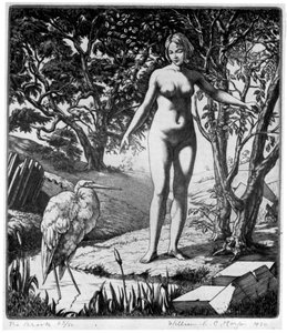 "The Brook" ، 1930. بواسطة وليام إي سي مورغان