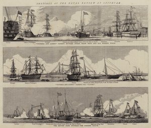 اسكتشات في Naval Review at Spithead (نقش) بواسطة وليام إدوارد أتكينز