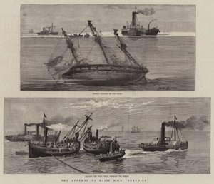 محاولة رفع HMS Eurydice بواسطة وليام إدوارد أتكينز