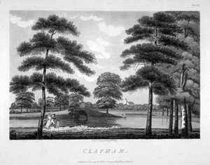 منظر كلافام ، لندن ، 1792 بواسطة وليام إليس