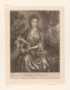 Portret van Sarah Chicheley سيدتي بلودن (العنوان على الكائن) بواسطة إدوارد كوبر