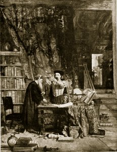 الكيميائي ، رسم توضيحي من `` قصة الأمة البريطانية هتشنسون &39;&39; ، 1923 بواسطة وليام فيتس دوجلاس