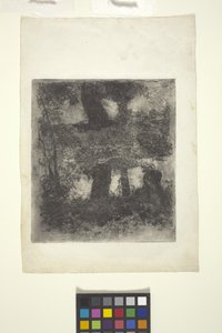 منظر طبيعي مع Faun and Pool (منظر طبيعي معكوس) (حفر) بواسطة وليام فورسيث