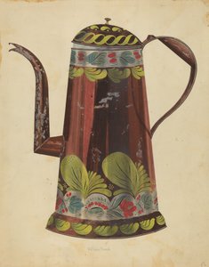 توليوير وعاء قهوة من الصفيح ، ح. 1937. بواسطة وليام فرانك