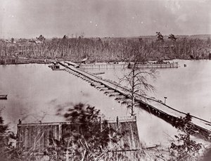 جسر بونتون ، هبوط برودواي ، نهر أبوماتوكس ، 1861-1865. بواسطة وليام فرانك براون