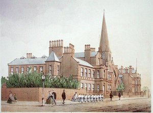 اللجوء للأيتام الأولاد ، من 'Modern Liverpool Illustrated' بقلم William Gavin Herdman و A. Pickering ، تم نشره عام 1864 (litho litho) بواسطة ويليام جافين هيردمان
