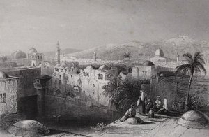 بركة حزقيا ، القدس (نقش) بواسطة وليام هـ. بارتليت
