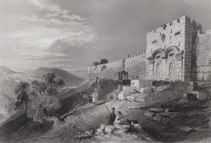 البوابة الذهبية ، القدس (نقش) بواسطة وليام هـ. بارتليت