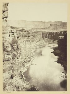جراند كانون ، نهر كولورادو ، بالقرب من باريا كريك ، في الغرب ، 1872. بواسطة ويليام اتش بيل
