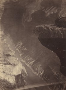النظر جنوبا إلى غراند كانيون ، نهر كولورادو ، معبر شيفويتز ، 1872. بواسطة ويليام اتش بيل