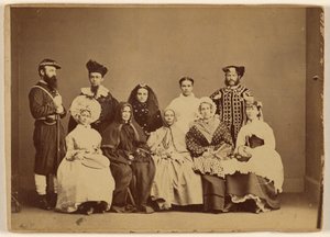 صورة حفلة تنكرية 18 فبراير 1868 - قاعة الصداقة في فيلا. بواسطة وليام هـ. رودس