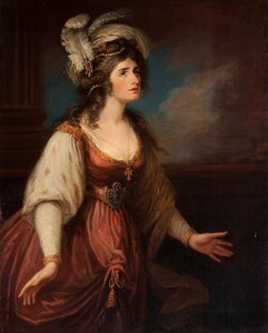 صورة لسارة سيدونز (1755-1831) الزارا ، بقلم ويليام ، هاميلتون (1751-1801). زيت على قماش ، حوالي 1784. الأبعاد: 127 × 10.1.6 سم. مجموعة خاصة بواسطة وليام هاملتون