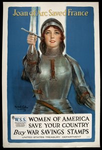 أنقذت جان دارك فرنسا ، حوالي عام 1918