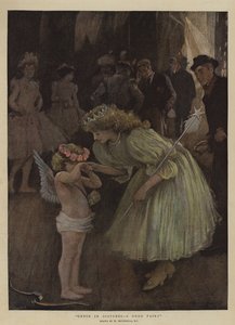كيوبيد في محنة ، جنية جيدة (chromolitho) بواسطة وليام هاثريل