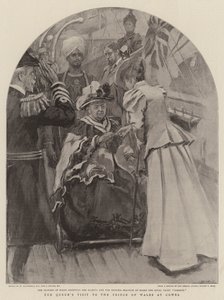 زيارة الملكة لأمير ويلز في كاوز بواسطة William Hatherell